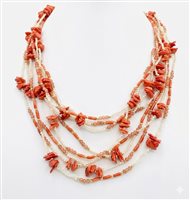 Collar Sicylui Mujer in Plata Corallo 1536CO2